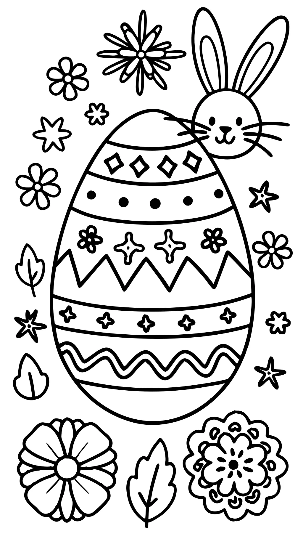 free easter egg coloring pages